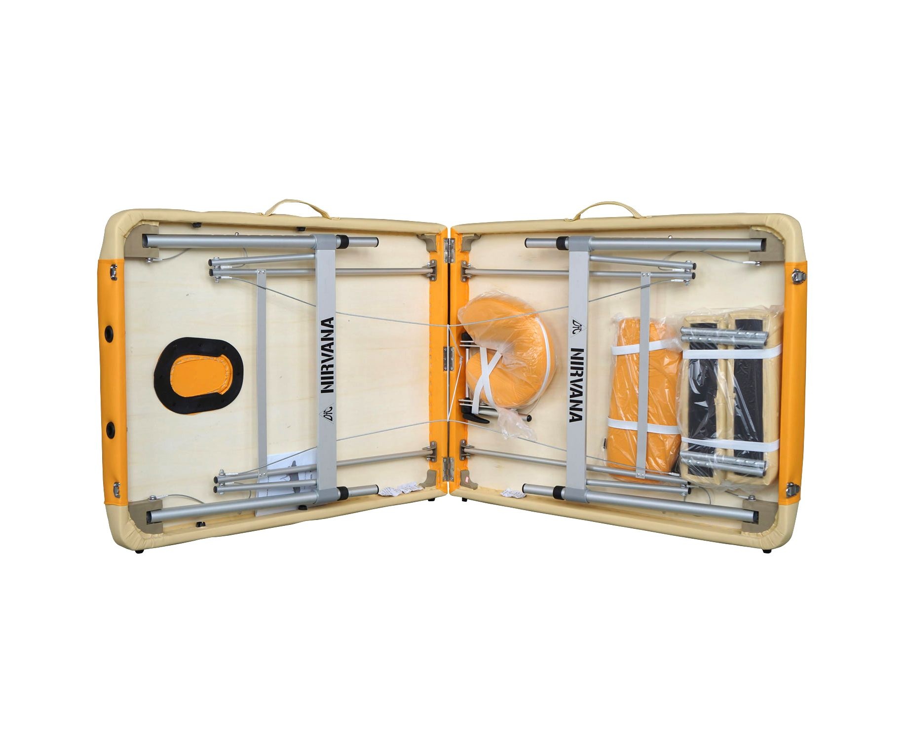 Массажный стол DFC NIRVANA Elegant PREMIUM цвет оранжево-бежевый