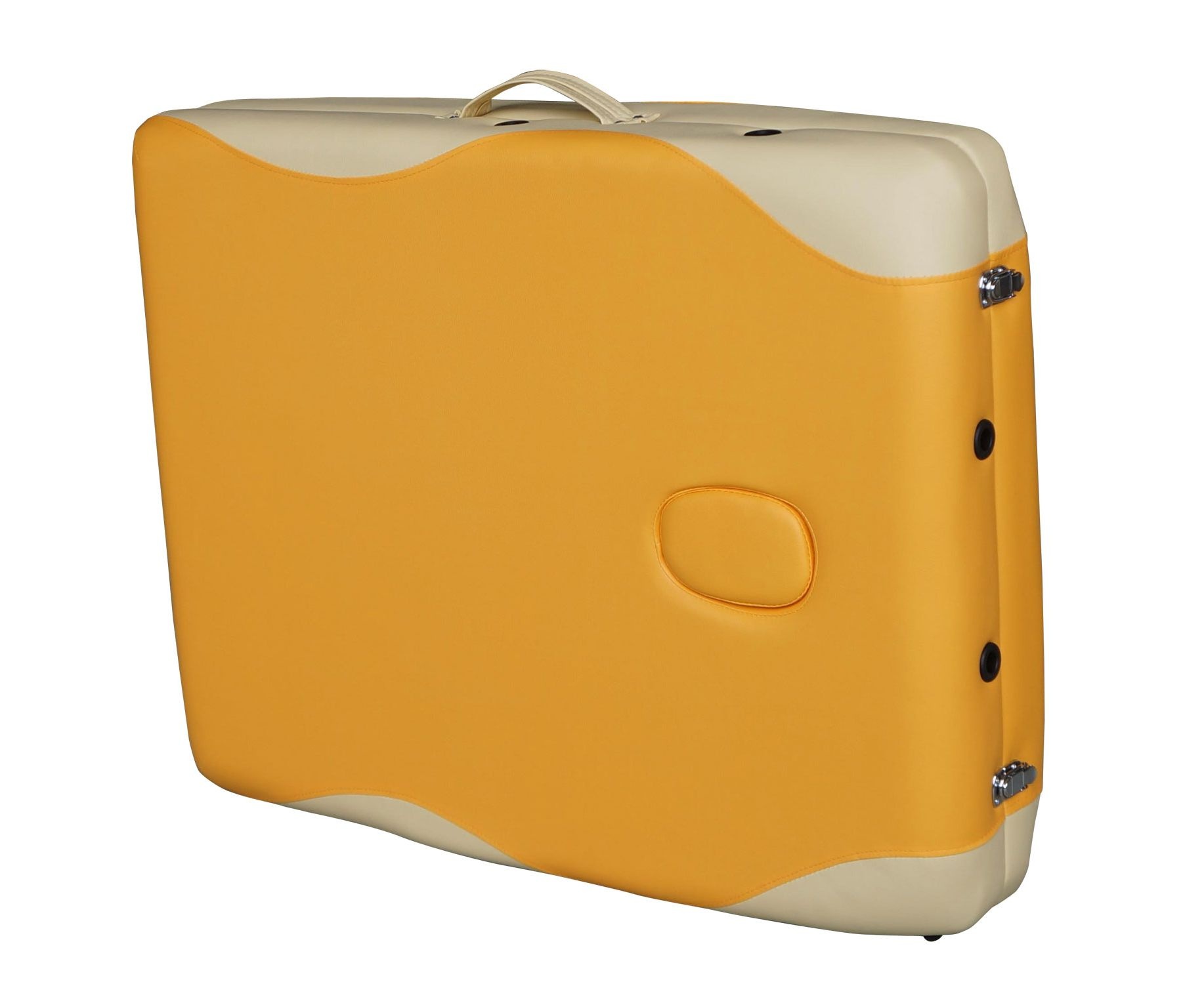 Массажный стол DFC NIRVANA Elegant PREMIUM цвет оранжевый и бежевый