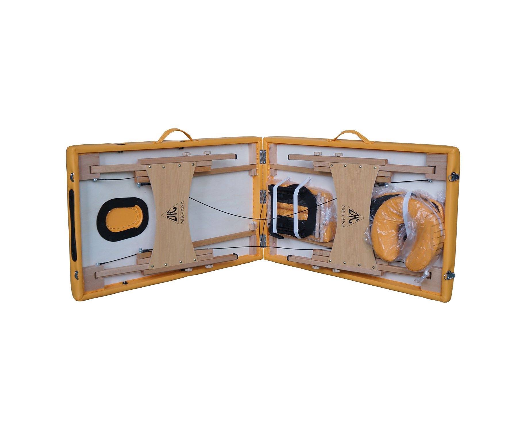 Массажный стол складной DFC NIRVANA Optima цвет горчичный