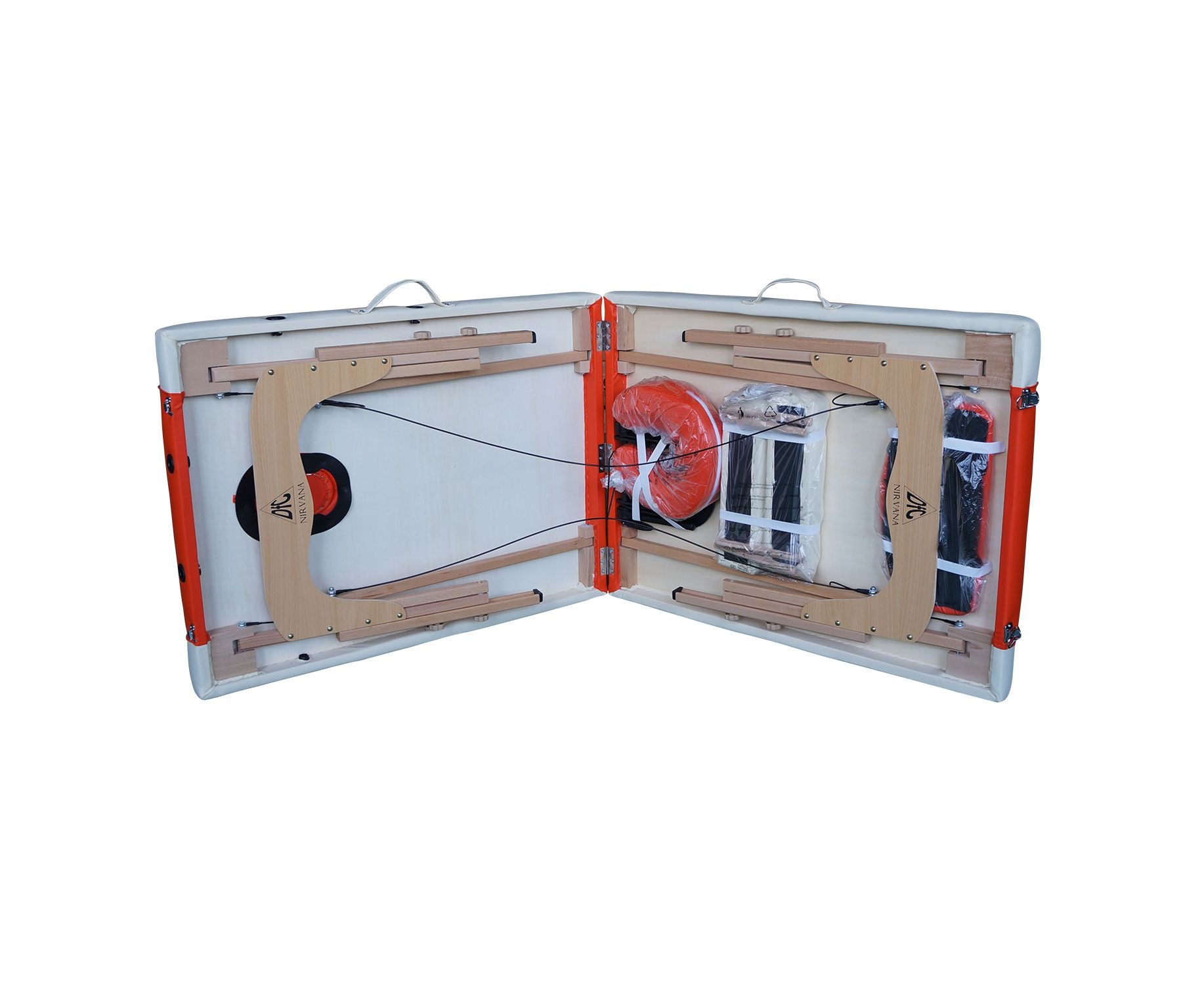 Массажный стол DFC NIRVANA Relax цвет оранжево-кремовый