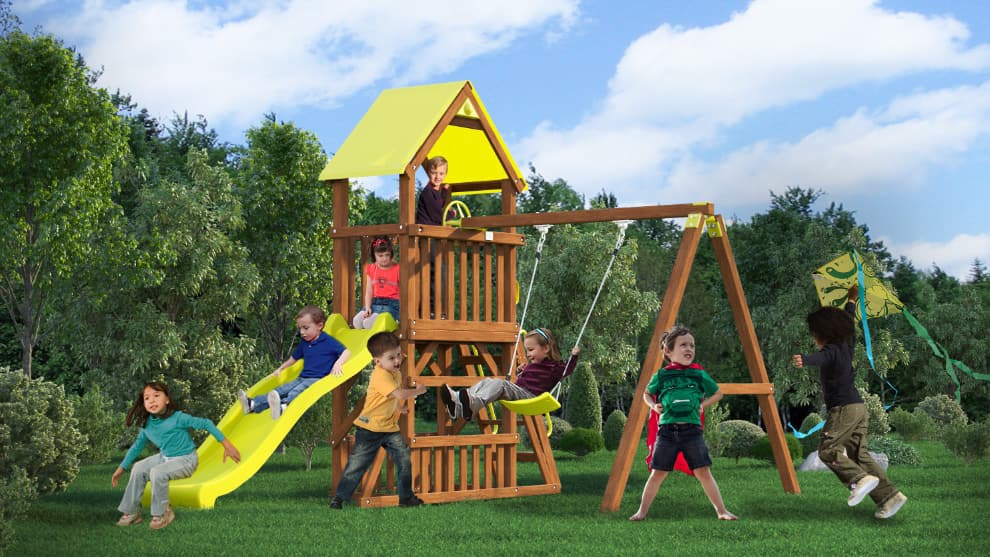 Детская деревянная площадка MoyDvor Замок