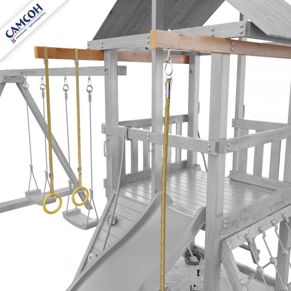 Опция - подвес с кольцами и канатом Сибирика ТВИКС
