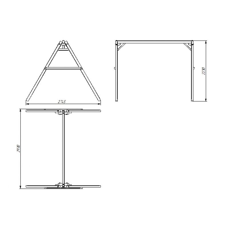 Деревянные качели Можга P911