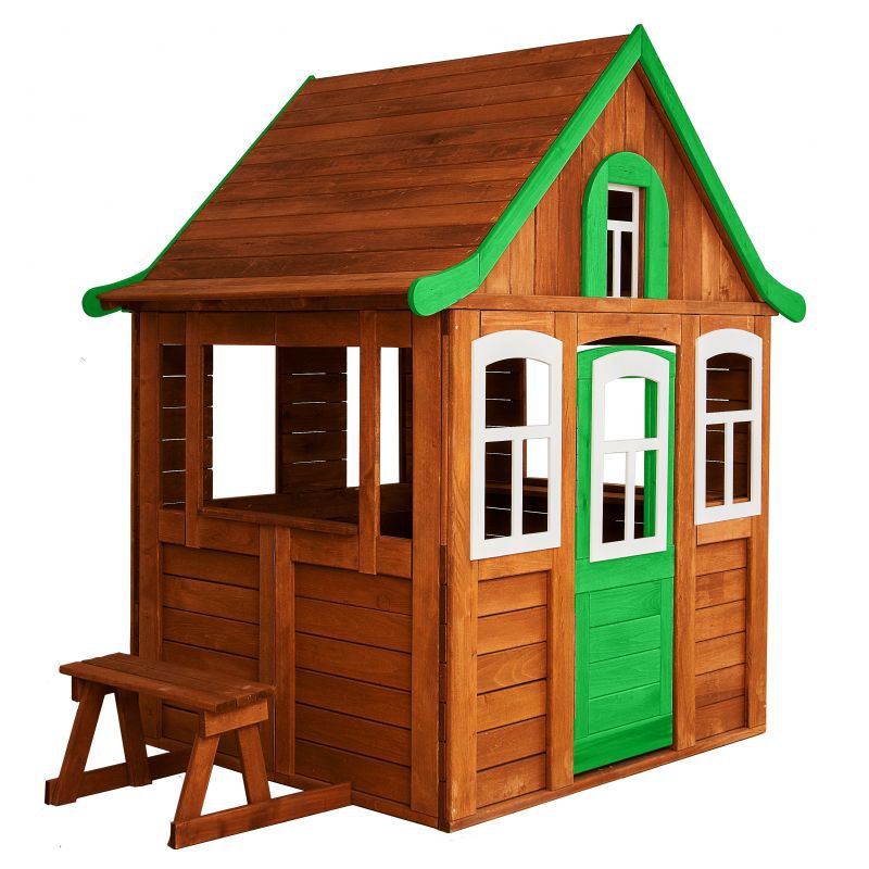 Детский домик Можга Цветочный зеленый