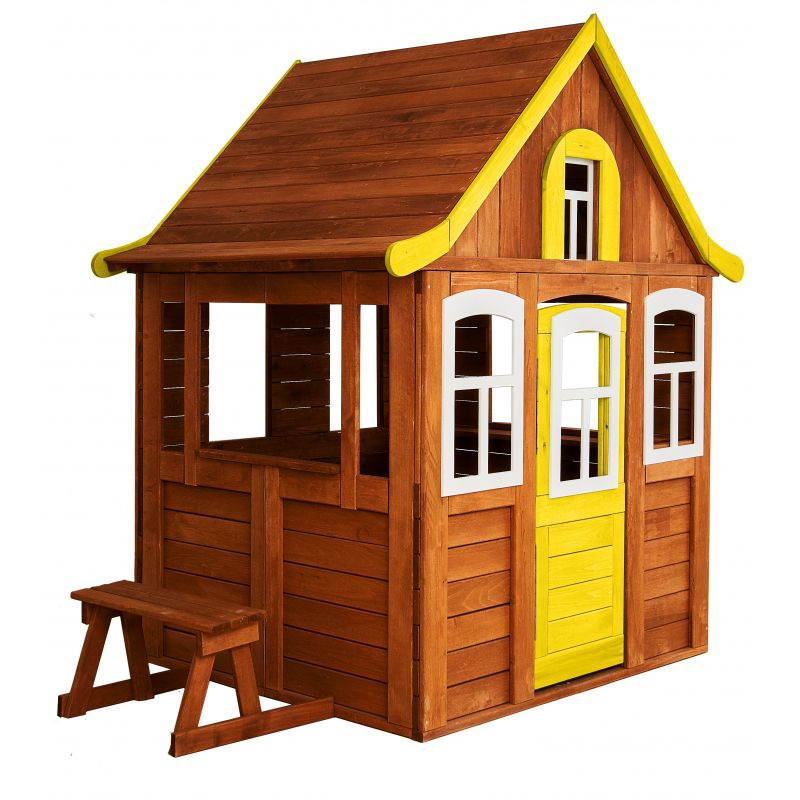 Детский домик Можга Цветочный желтый