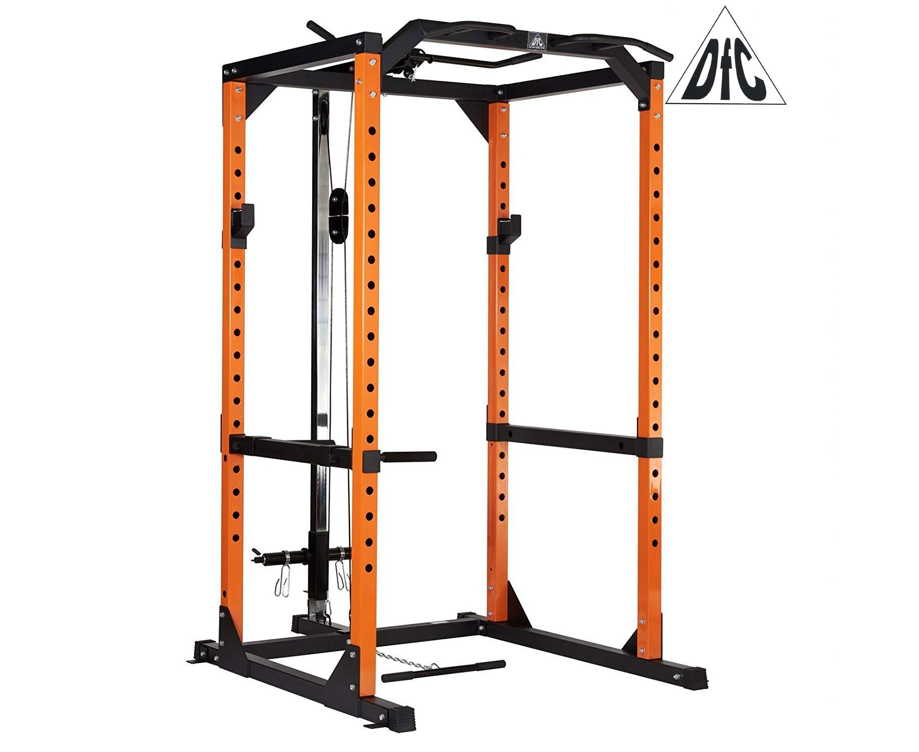 Рама силовая и тяга сверху DFC черный/оранж. (четыре короба)