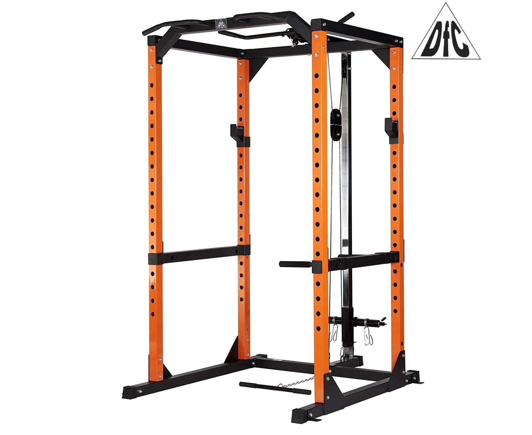 Рама силовая и тяга сверху DFC черный/оранж. (четыре короба)
