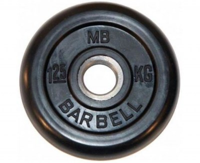 disk-obrezinennyj-barbell-mb-metallicheskaya-vtulka-1-25-kg-diametr-26-mm