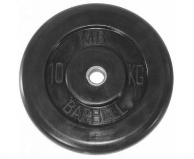 disk-obrezinennyj-barbell-mb-metallicheskaya-vtulka-10-kg-diametr-31-mm