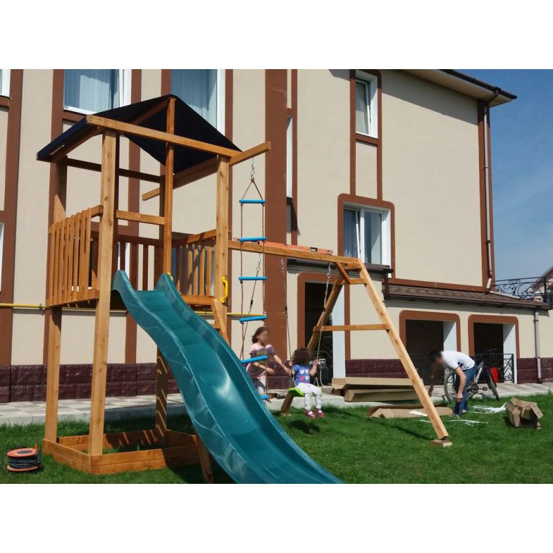 Детская площадка Можга Спортивный городок 1 с качелями крыша тент