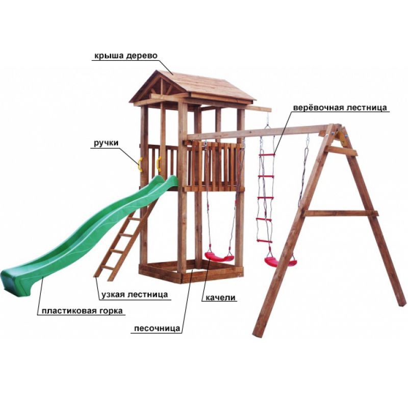 Детская площадка Можга Спортивный городок 1 с качелями