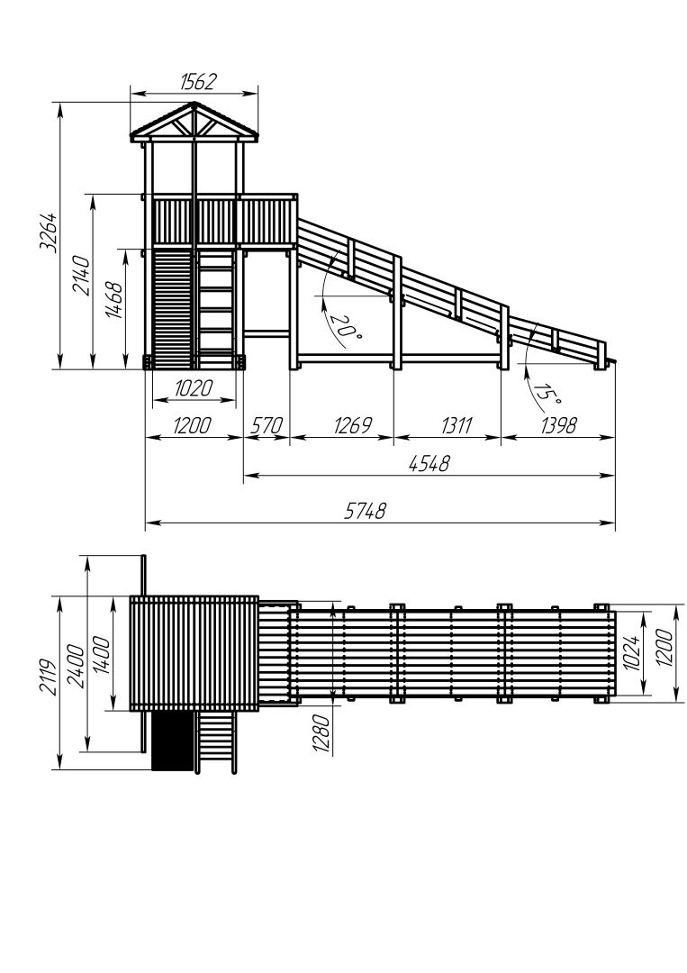 Детская площадка Можга Спортивный  городок Можга 2 с зимней горкой