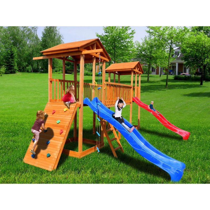 Детская площадка Можга Спортивный городок 6 с широким скалодромом