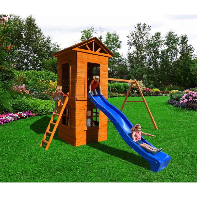 Детская площадка Можга Спортивный городок 8 c узкой лестницей