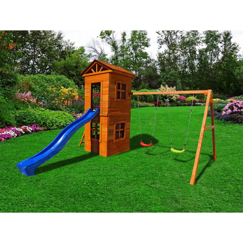 Детская площадка Можга Спортивный городок 8 c узкой лестницей