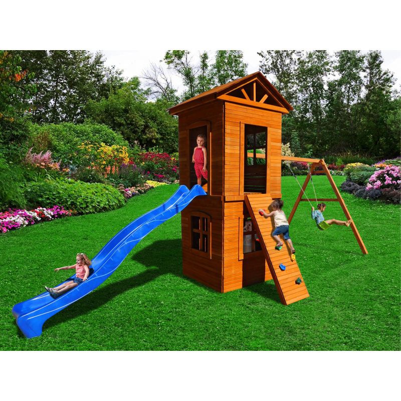 Детская площадка Можга Спортивный городок 8 c узким скалодромом