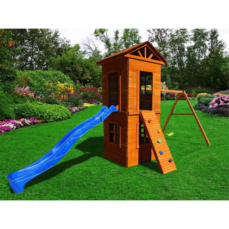 Детская площадка Можга Спортивный городок 8 c узким скалодромом