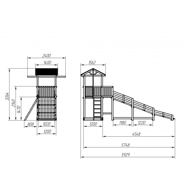 Детская площадка Можга Спортивный городок  с узкой лестницей