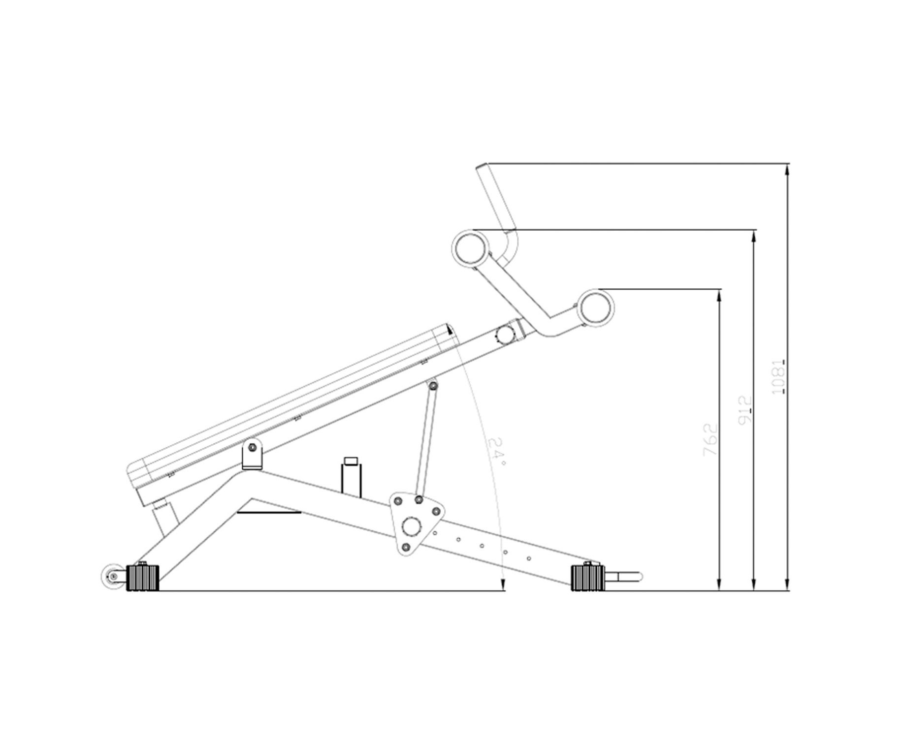Скамья для пресса DFC D2320