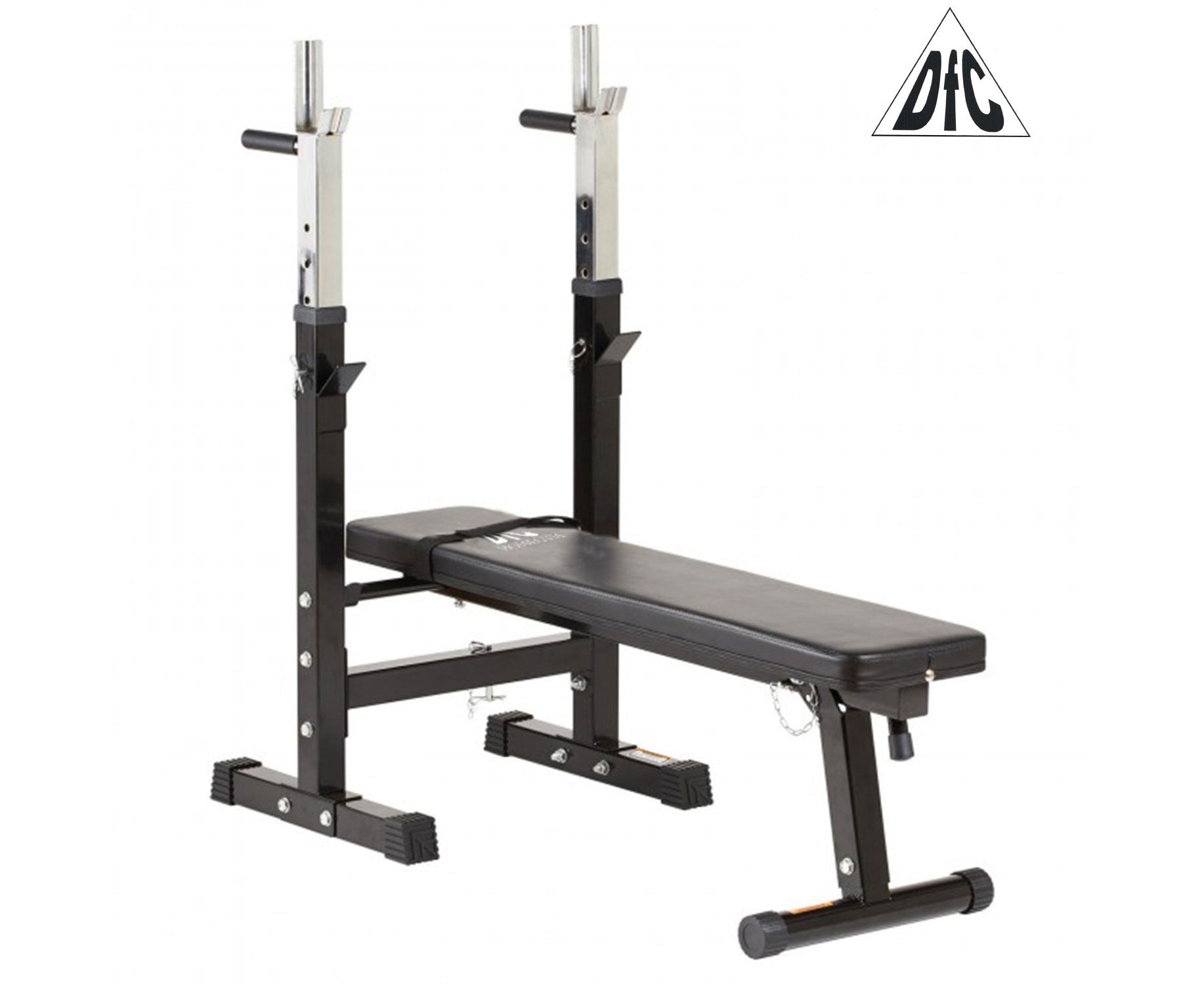 Скамья со стойками под штангу DFC складная DBCH2B