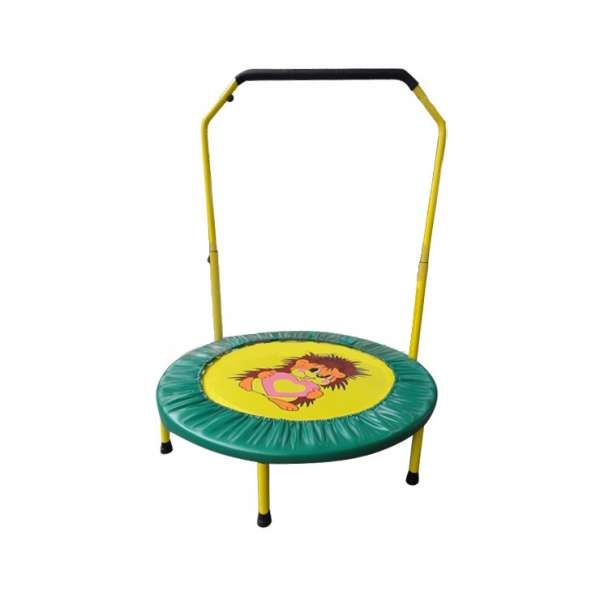 Складной мини-батут 36 с ручкой диаметр 92 см зелёный