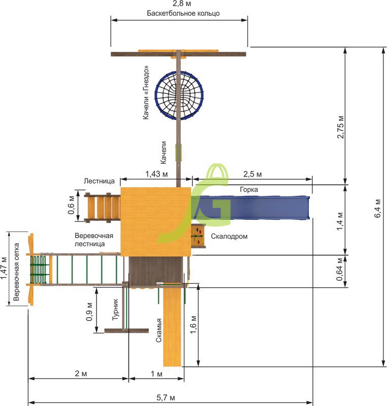 Детская игровая площадка Igragrad Спорт 4
