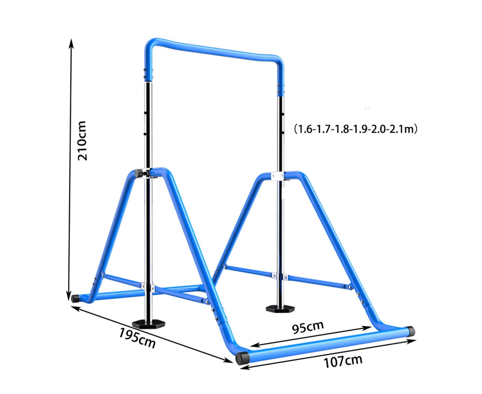 Турник для подростков DFC GA002 складной голубой