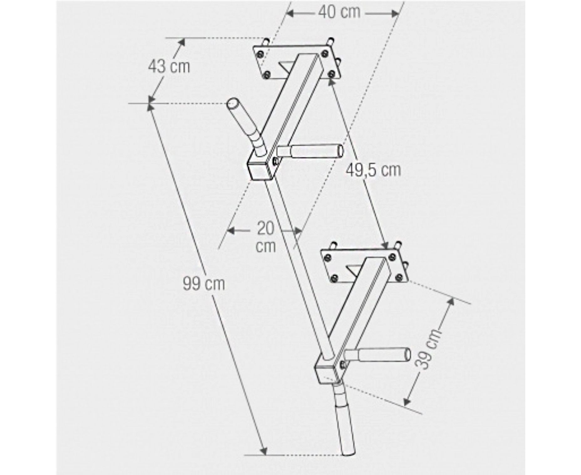 Турник потолочный DFC Homegym G486