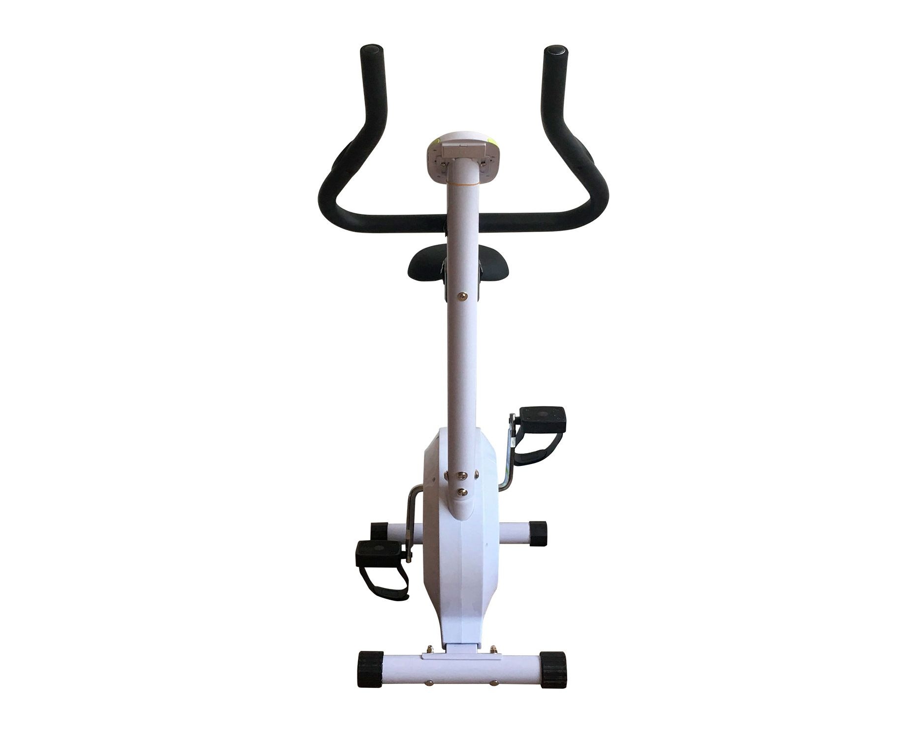 Велотренажер DFC B504B магнитный (белый корпус зеленая полоса)