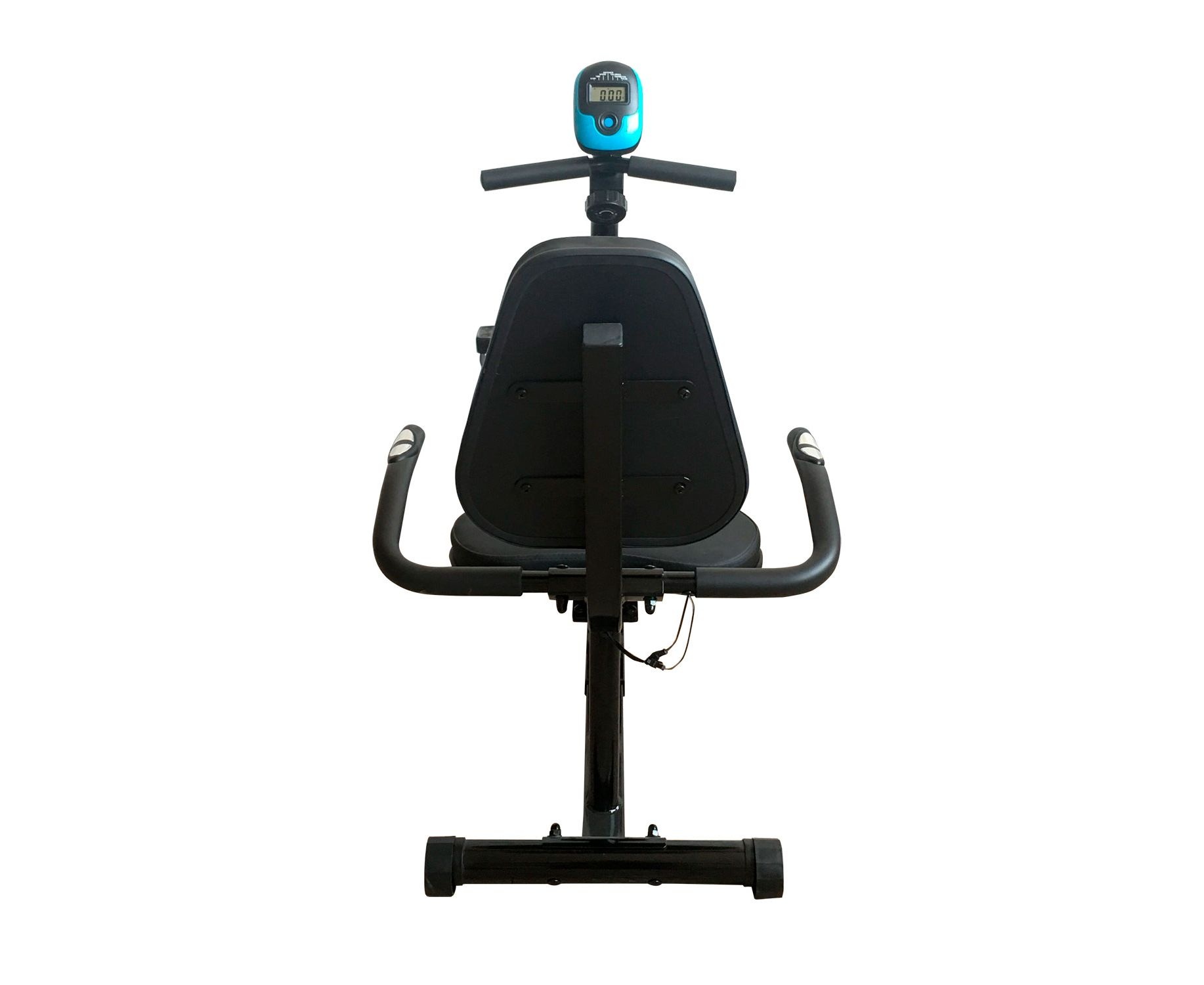 Велотренажер DFC B504R магнитный (черный корпус голубая полоса)