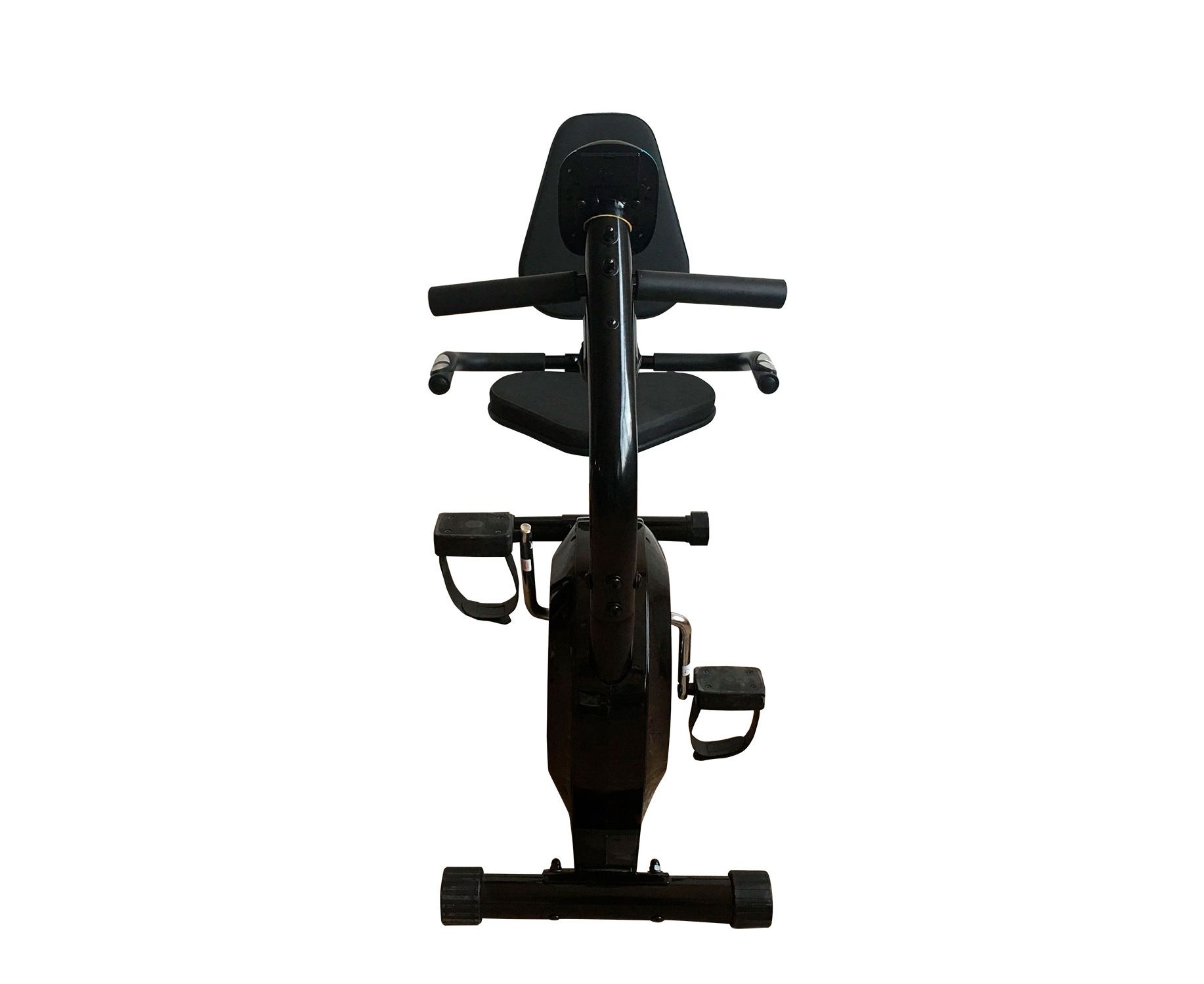 Велотренажер DFC B504R магнитный (черный корпус голубая полоса)