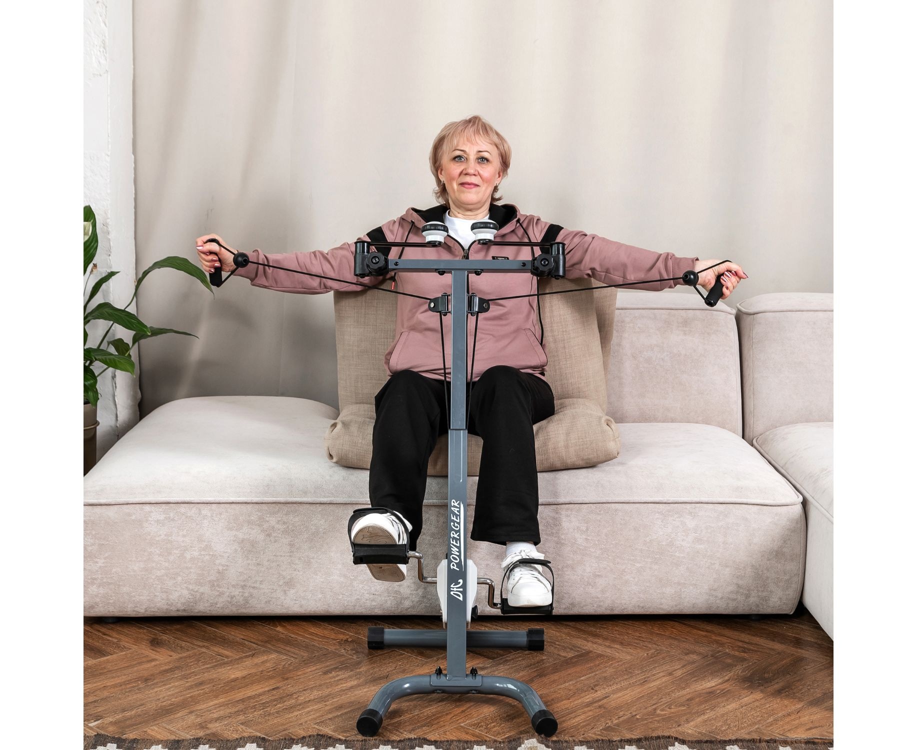 Велотренажер двойной DFC B810W dual bike