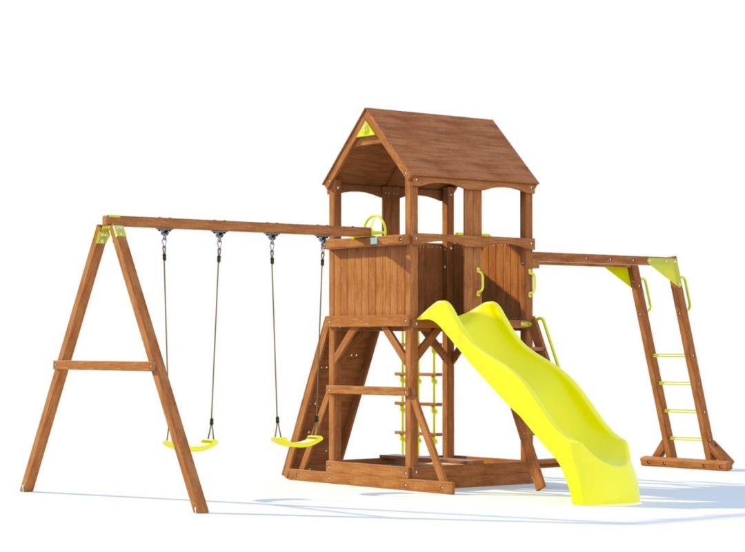 Детская деревянная площадка MoyDvor Париж с рукоходом 2023