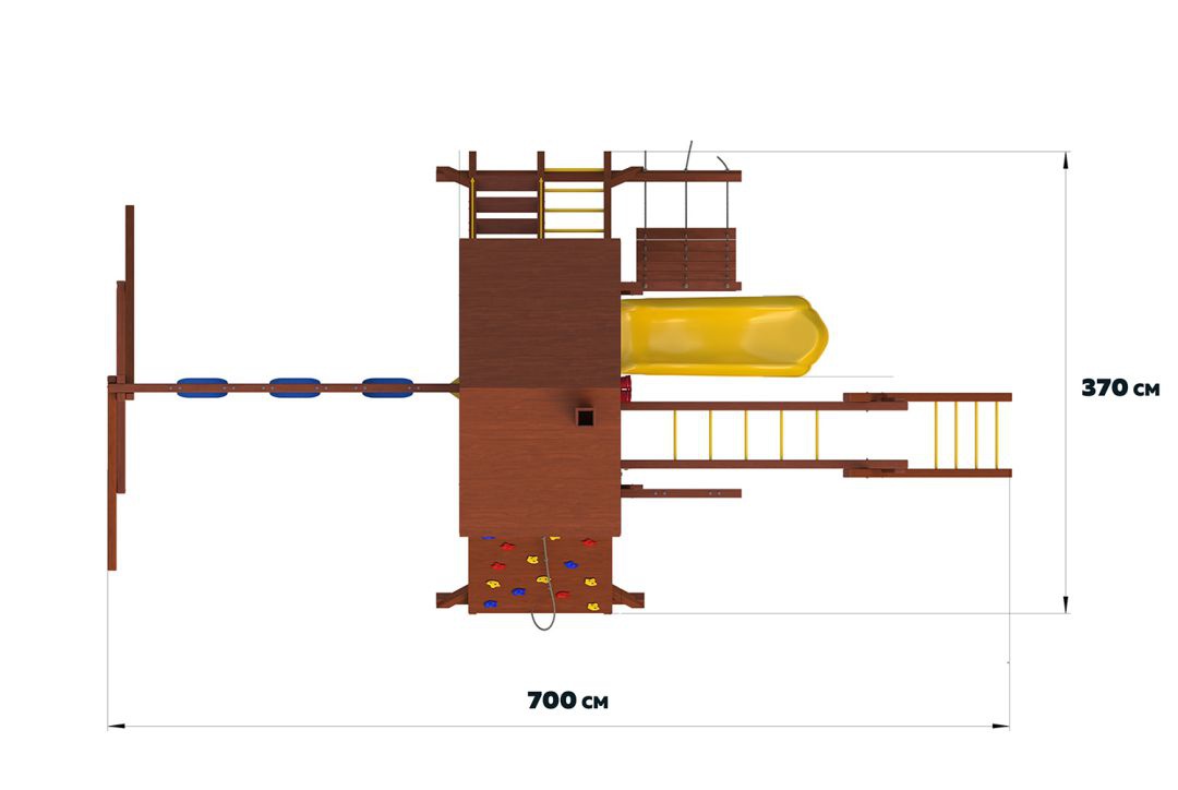 Детский игровой комплекс New Sunrise Зарница и рукоход